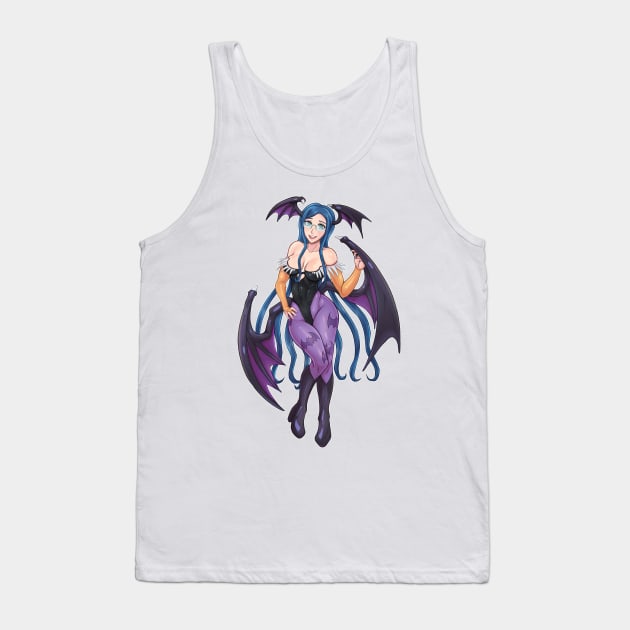 Tsumugi Cosplay Morrigan Tank Top by zeocloud